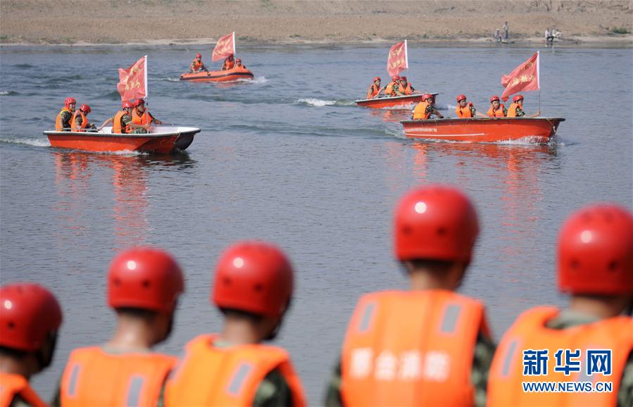 河北邢台:防汛减灾演练迎战汛期