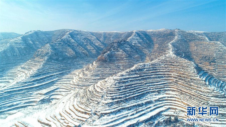 （環境）（5）河北涉縣：雪映太行梯田美