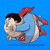 恶搞卡通人物讽刺肥胖问题