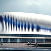 河北省加紧建设省内首个穹顶结构体育馆