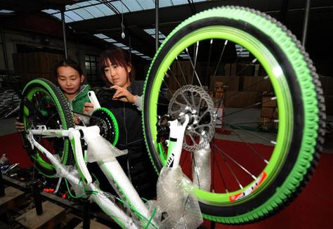 广宗：自行车产业扶贫 开拓群众致富路