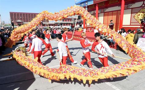 河北大城：龙抬头 逛庙会