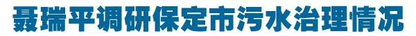 聶瑞平調研保定市污水治理情況