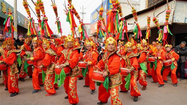 河北隆堯：非遺表演迎新春