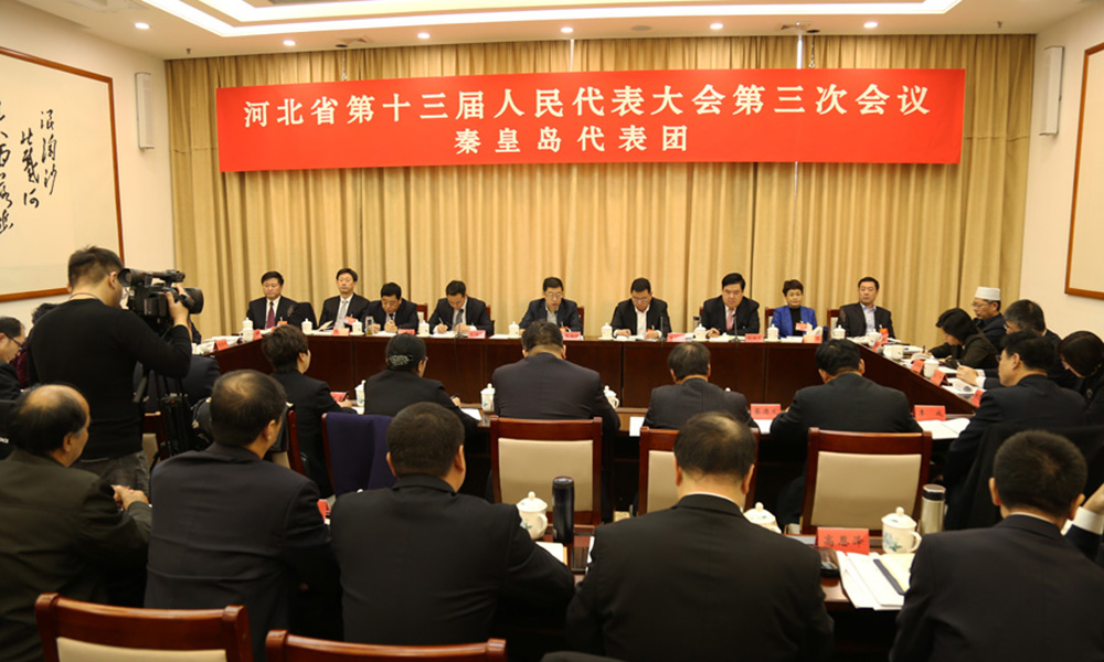 秦皇岛代表团在审议政府工作报告