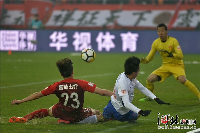 2018中超联赛河北华夏幸福主场首秀不敌鲁能泰山