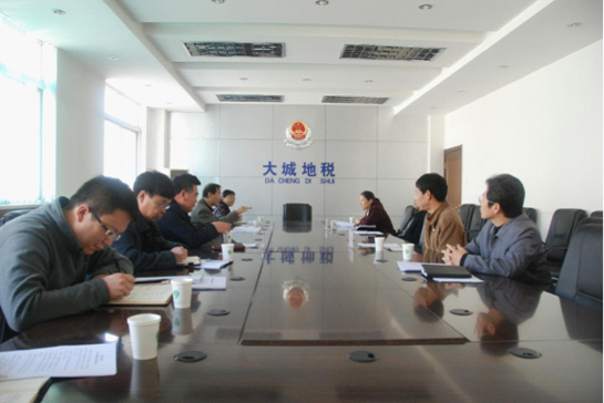 沧州青县国地税到大城县国地税开展红木行业税